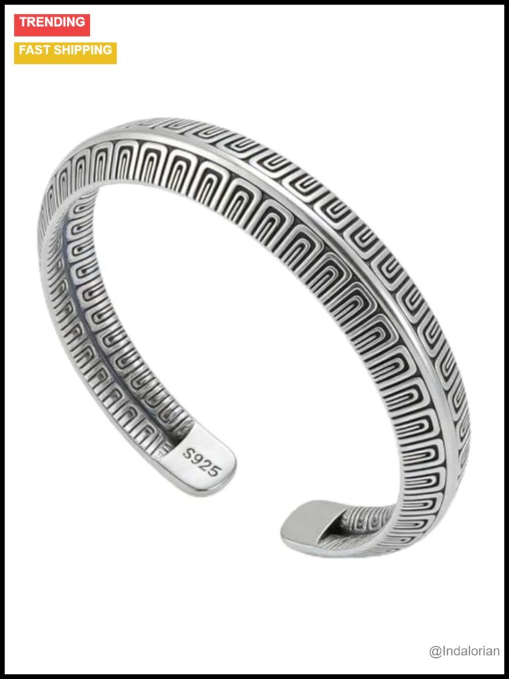 Sterling Silver Stacked Bangle Bracelet